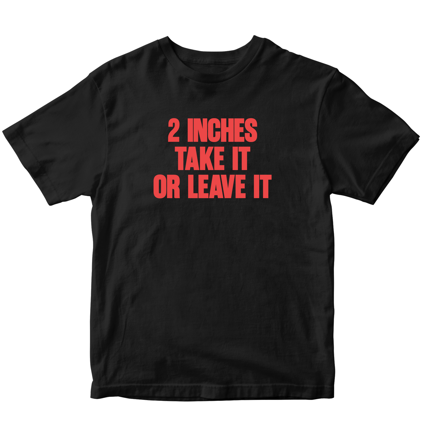 2 INCHES TAKE IT OR LEAVE IT T-SHIRT