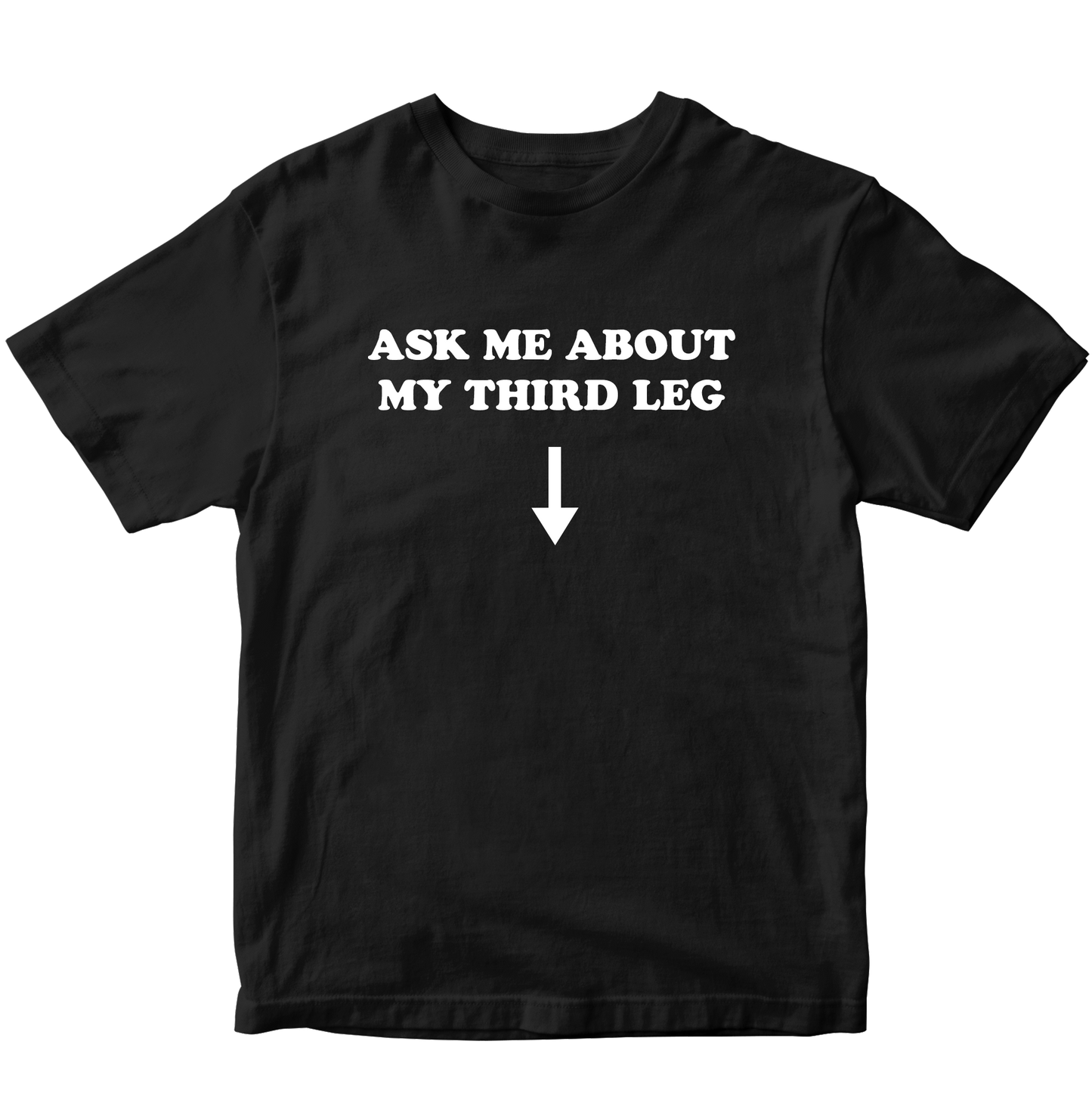 ASK ME ABOUT MY THIRD LEG T-SHIRT