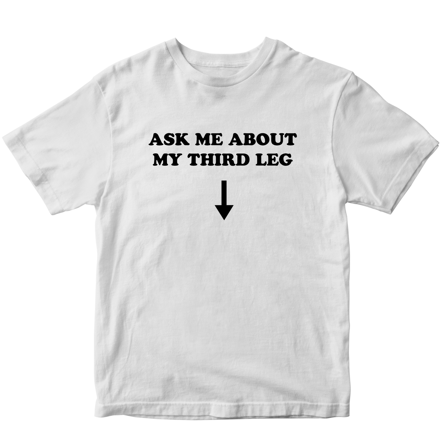 ASK ME ABOUT MY THIRD LEG T-SHIRT
